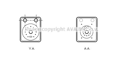 AVA QUALITY COOLING масляный радиатор, двигательное масло VW3093